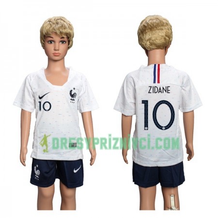 Fotbalový Komplet Francie Zidane 10 Dětské Venkovní MS 2018 Krátký Rukáv (+ trenýrky)